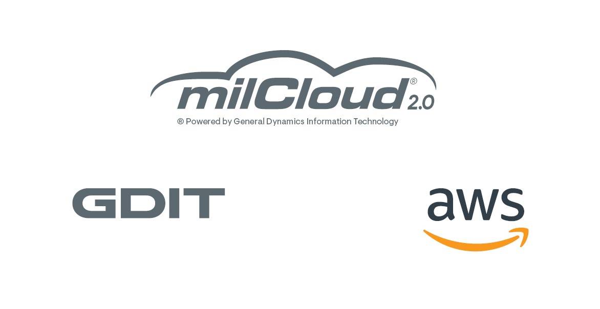 GDIT milCloud 20 AWS availability logos