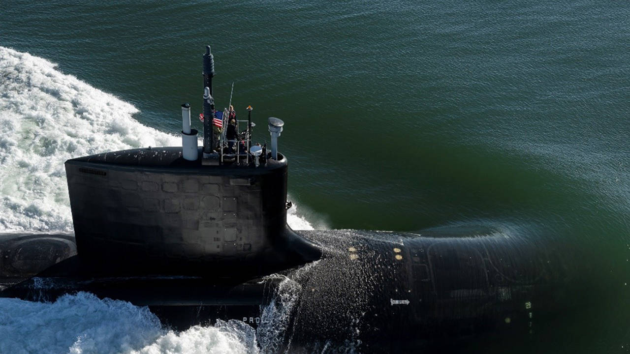 Virginia Class Submarine Underway