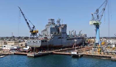 T-AO ship under construction at NASCCO 