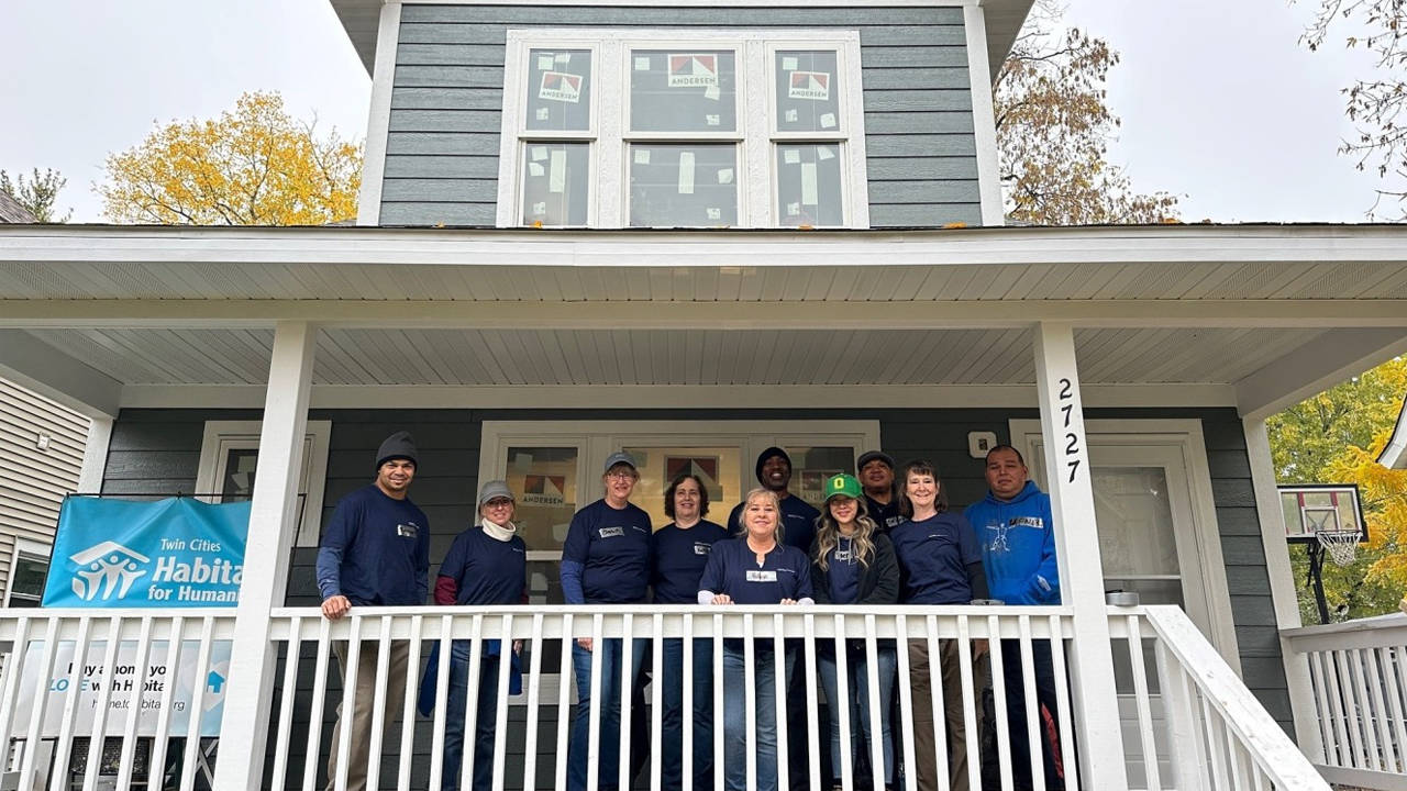 General Dynamics Mission Systems employees volunteer with Habitat for Humanity